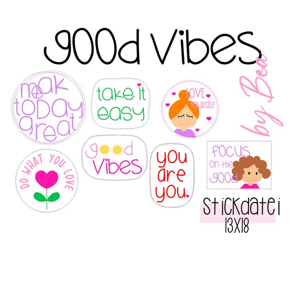 Fichier de broderie « Good Vibes »