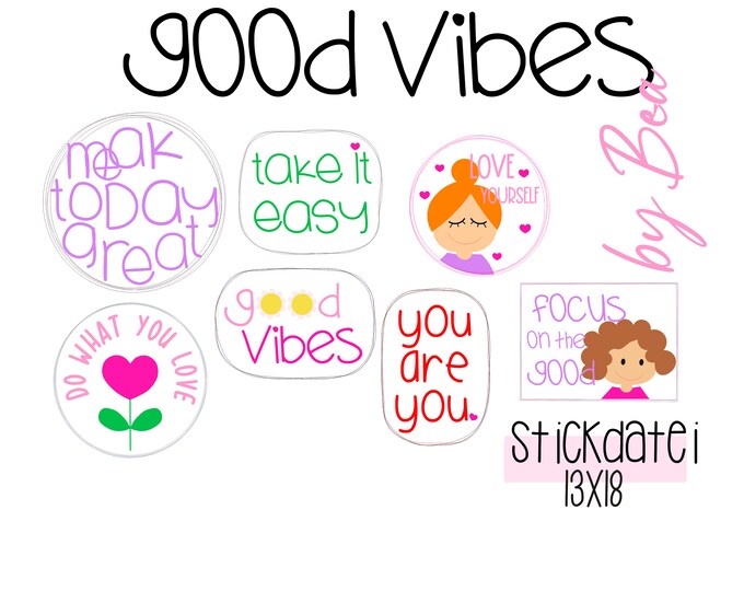 Embroidery file "Good Vibes"