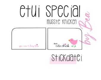 Embroidery file "Case - ONE CUTE CHICK""