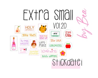 Embroidery file "Extra Small vol.20"
