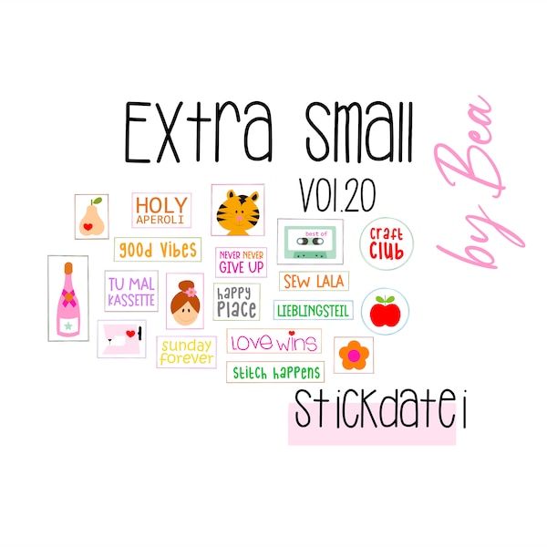 Embroidery file "Extra Small vol.20"