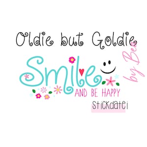 Borduurbestand "Smile and be Happy"