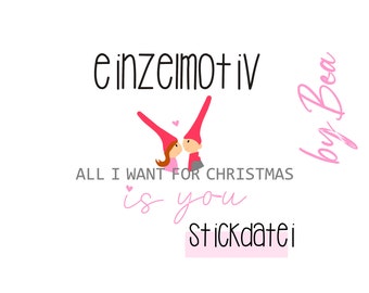Stickdatei "All i want for Christmas22"