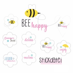 Stickdatei "BEE happy"