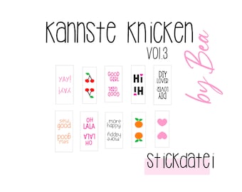 Embroidery file "Can you fold vol.3"