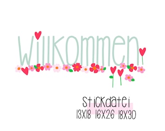 Embroidery file "Welcome"