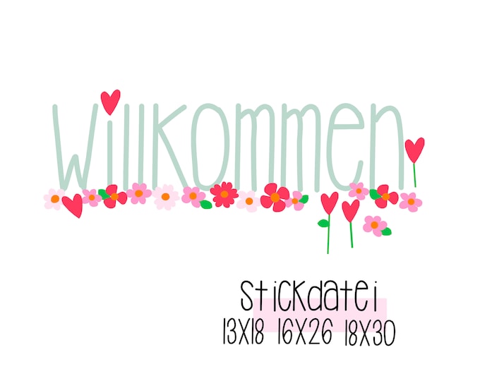 Embroidery file "Welcome"