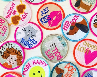 Iron-on patches "by Bea"