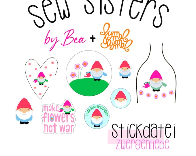 Embroidery file "Sewsisters - Dwarf Love by FummelHummel and Bea"