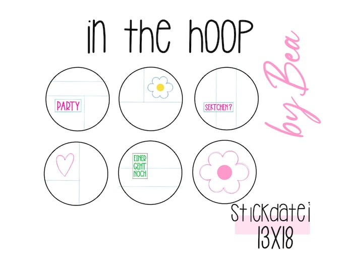 Embroidery file "IN THE HOOP - Partycoaster"