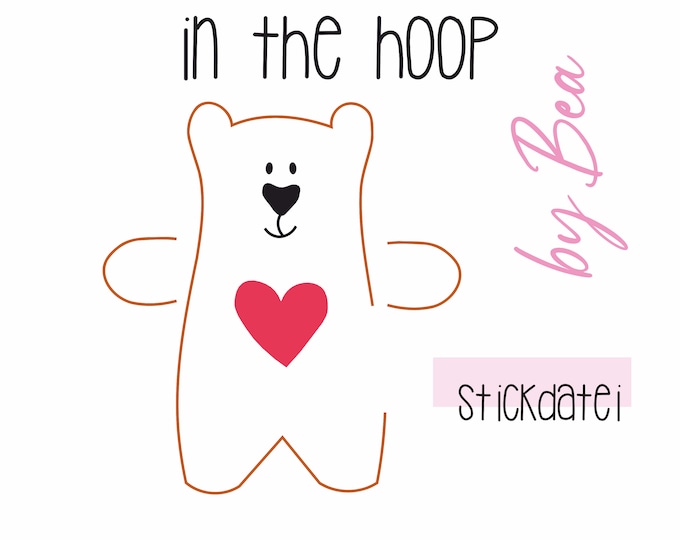 Embroidery file "IN THE HOOP - Bear"