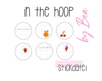 Embroidery file "IN THE HOOP - Summer-Coaster"