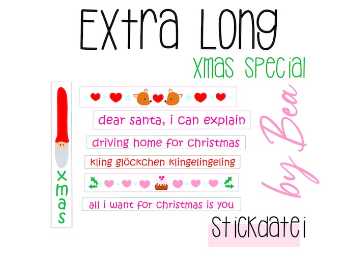 Embroidery file "Extra Long" Christmas special