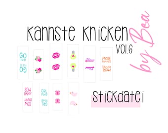 Embroidery file "Can you fold vol.6"
