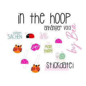 Embroidery file "IN THE HOOP pendant vol.3"