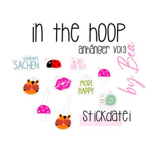 Stickdatei "IN THE HOOP Anhänger vol.3"