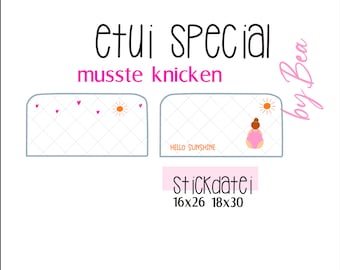 Embroidery file "case - had to bend - Hello Sunshine"