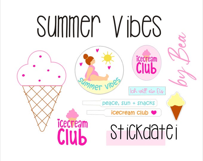 Embroidery design "Summer Vibes"