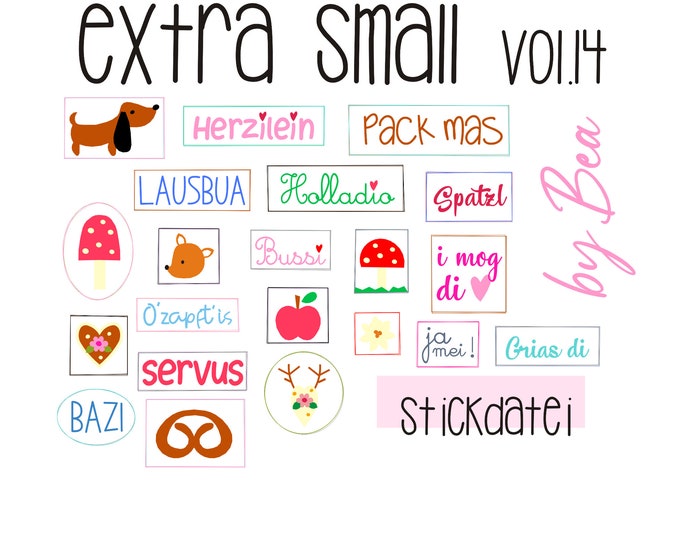 Embroidery file "Extra Smalll vol.14"