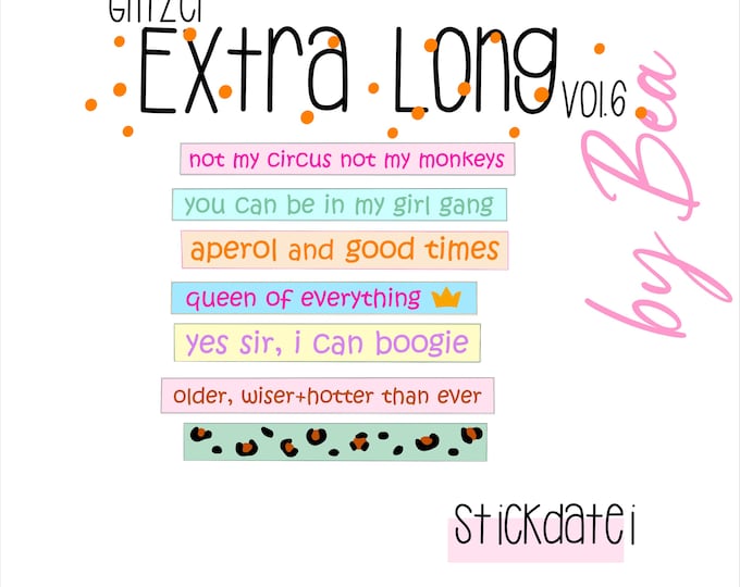Embroidery file "Extra Long Glitter Special Vol. 6"