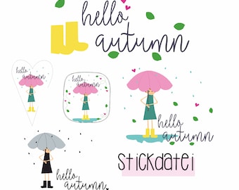 Embroidery file "Hello Autumn"