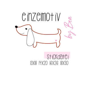 Archivo enfermo &quot;Single motif Dachshund Dieter&quot;