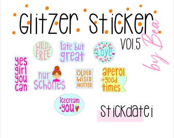 Embroidery file "Glitter Stickers - vol.5"
