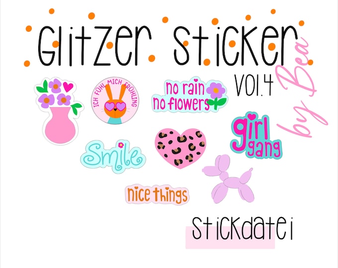 Embroidery file "Glitter Stickers vol.4"