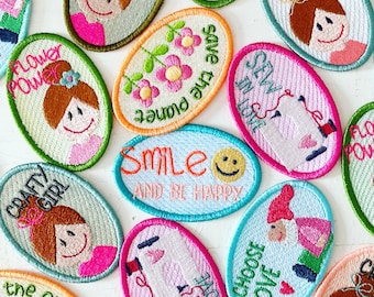 Iron-on patches "by Bea"