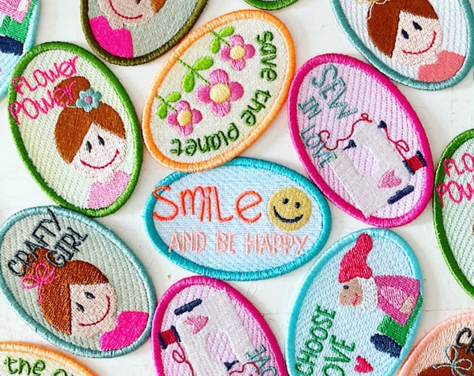 Iron-on patches "by Bea"