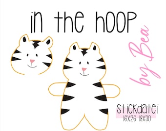 Embroidery file "IN THE HOOP - Tiger Baby"