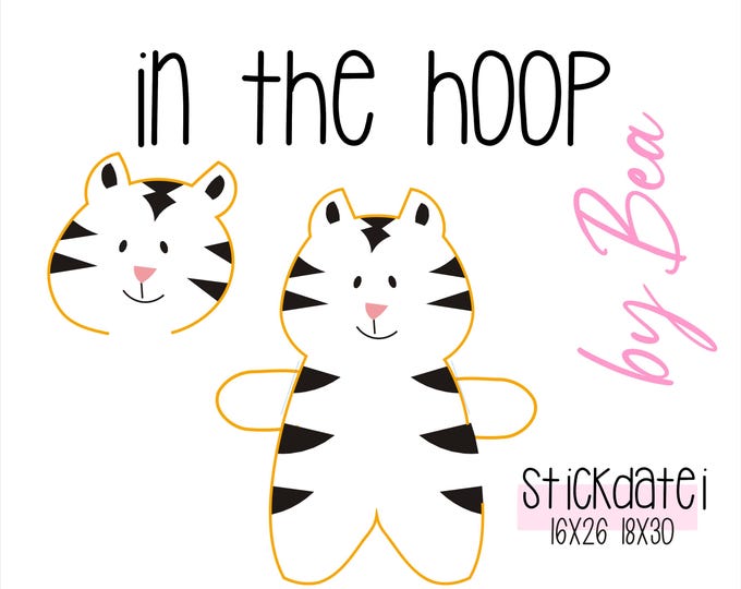 Embroidery file "IN THE HOOP - Tiger Baby"