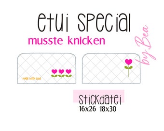 Embroidery file "case - had to bend" retro heart