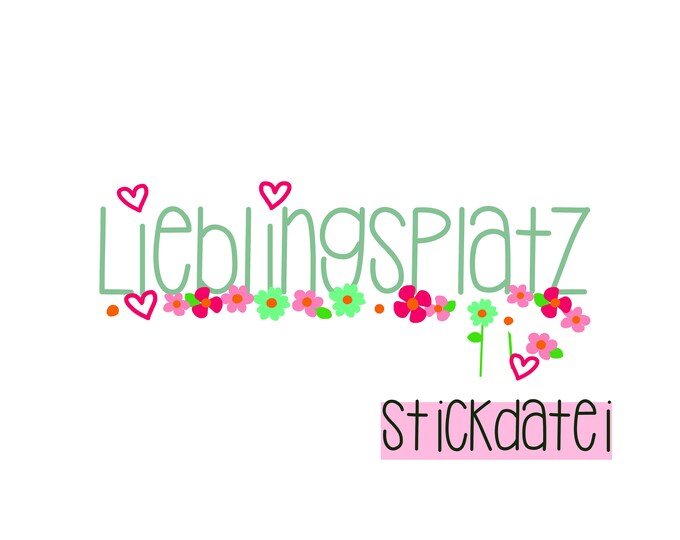 Embroidery design Favorite Place