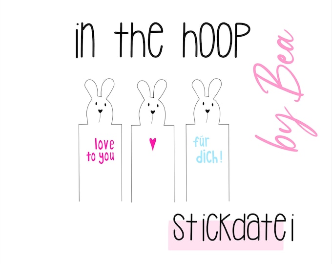 Embroidery file "In The Hoop - Chocolate Bunnies"