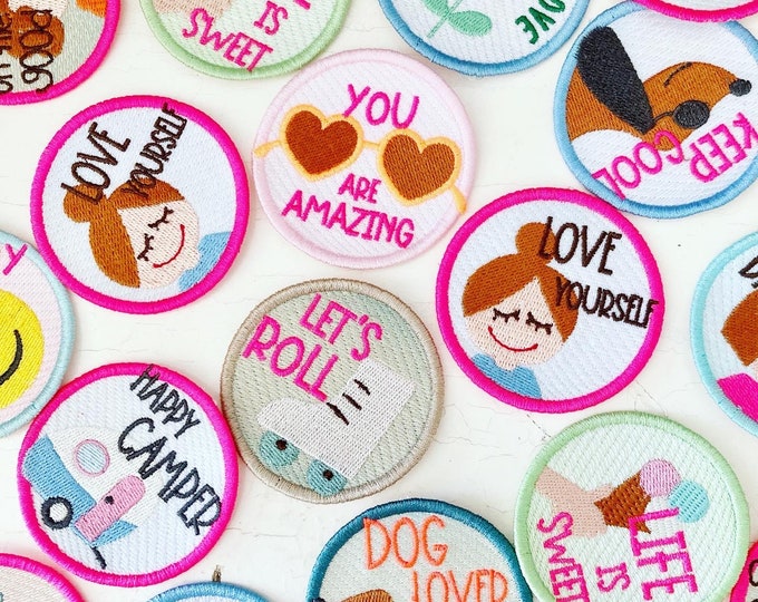 Iron-on patches "by Bea"