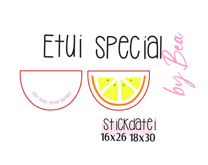 Embroidery file "Lemon case"