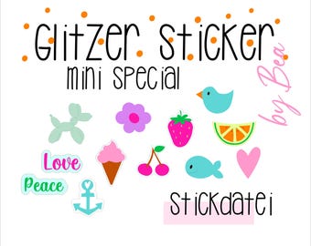 Embroidery file "Mini Glitter Stickers"