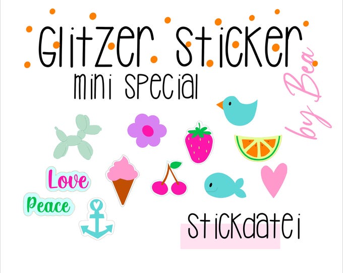 Embroidery file "Mini Glitter Stickers"