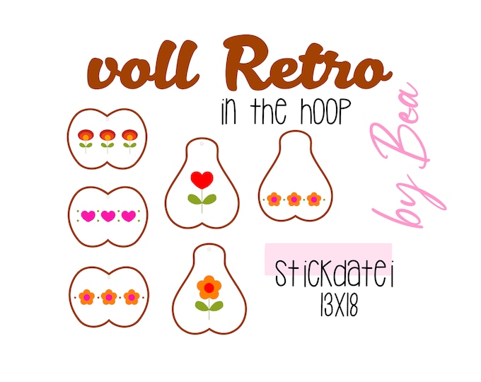 Stickdatei "IN THE HOOP - Voll Retro"