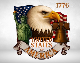 PNG Clipart - USA Vaterländischer Adler, Freiheitsglocke, 1776 Akzent Design