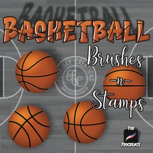 Procreate Basketball Textures & Stamps - Custom Brush Set for Digital Art and Illustrations