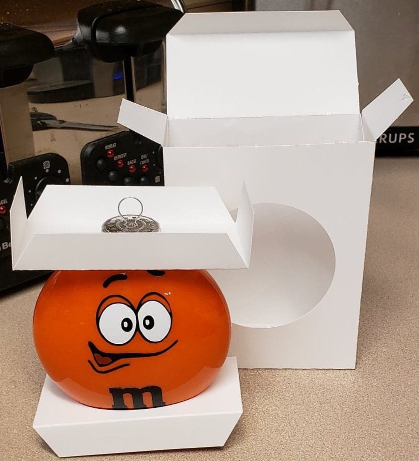 SVG Flat Christmas Ornament Box Cut File 4 Inch Flat Etsy Canada