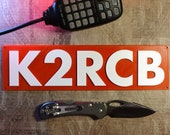 3D Printed Amateur Radio Call Sign Plaque for Ham Radio or GMRS Operators