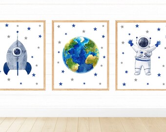 Outer Space Printable Wall Art, Digital Download, Kids Room Decor ...