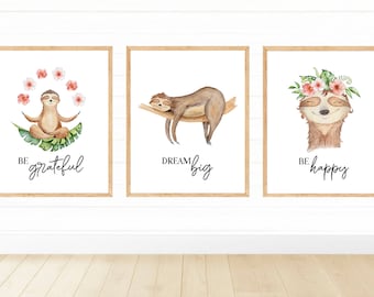 Faule Wandkunst, digitaler Download, Wand-Dekor, Baby faul Drucke, faul druckbare Blatt, Poster