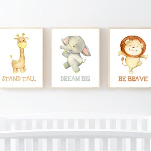 Safari Nursery Decor, Baby Room Wall Art, Digital Download, Nursery Wall Prints, Printable Wall Art, Animal Prints, Safari Nursery Posters