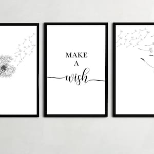 Dandelion Wall Art, Dandelion Print, Lion Tooth Poster, Minimalist Art, Dandelion Wall Decor, Minimalist Decor, Home Decor, Digital Print
