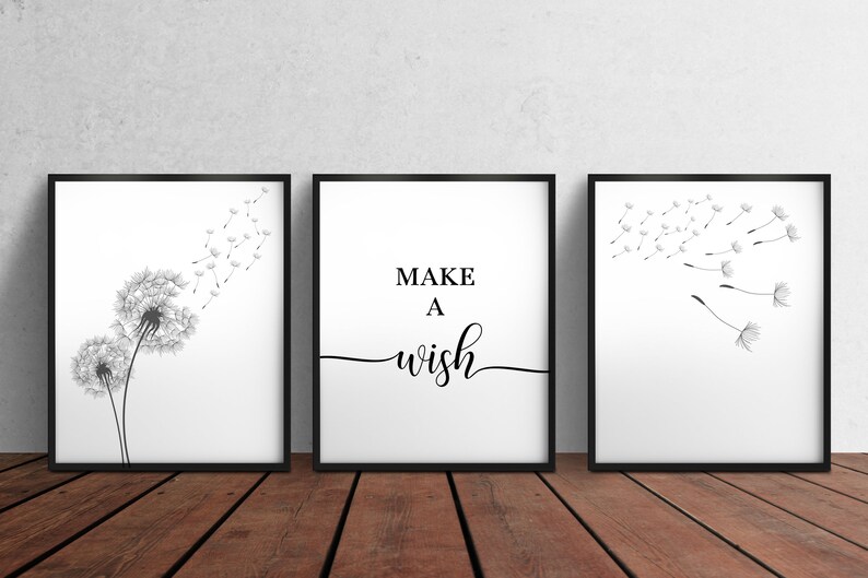 Dandelion Wall Art, Dandelion Print, Lion Tooth Poster, Minimalist Art, Dandelion Wall Decor, Minimalist Decor, Home Decor, Digital Print image 9