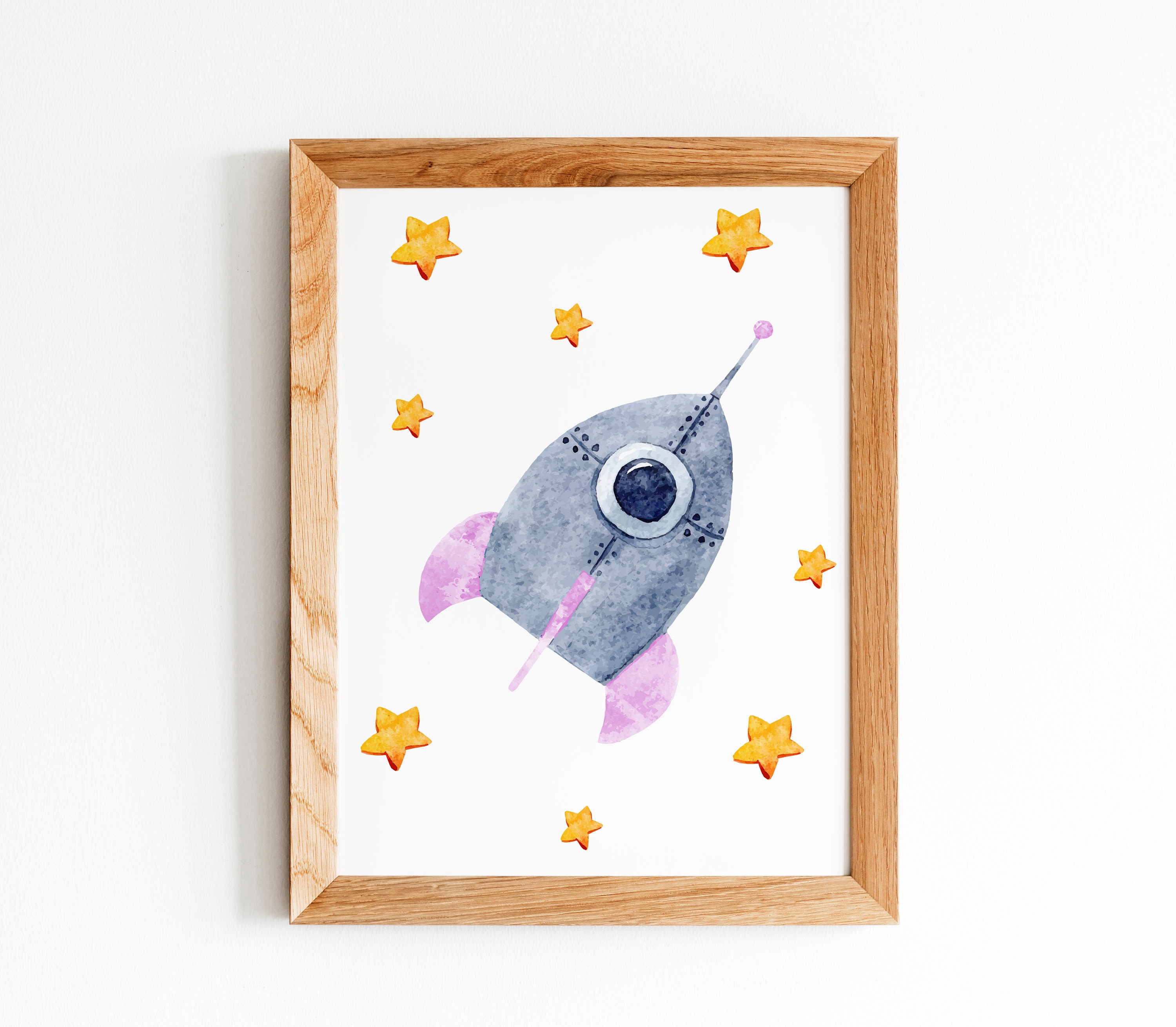 Space Themed Girl Nursery Girl Outer Space Decor Digital Etsy